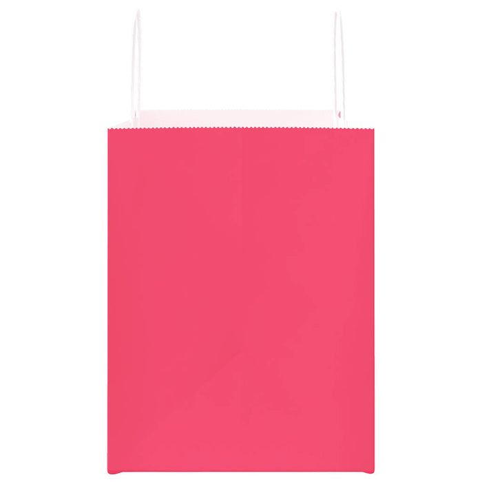 Pungi de hârtie 250 buc cu mânere roz 32x22x28 cm - WALTI WALTI
