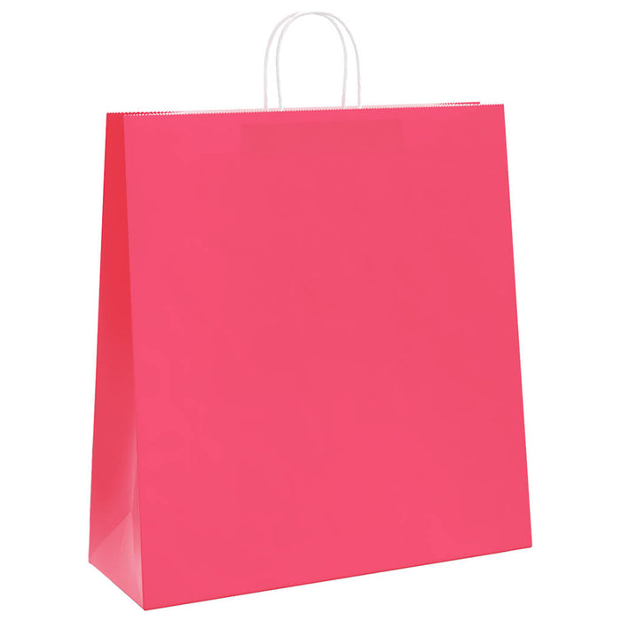 Pungi de hârtie 250 buc cu mânere roz 45x17x48 cm - WALTI WALTI