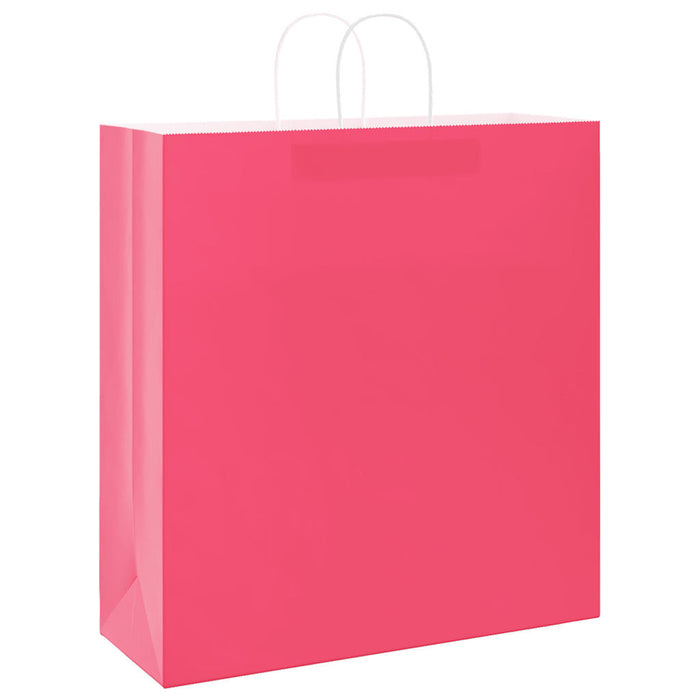 Pungi de hârtie 250 buc cu mânere roz 45x17x48 cm - WALTI WALTI