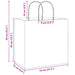 Pungi de hârtie 250 buc cu mânere roz 54x15x49 cm - WALTI WALTI