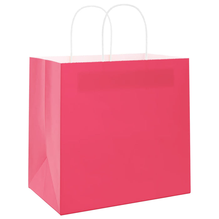 Pungi de hârtie 250 buc cu mânere roz 54x15x49 cm - WALTI WALTI