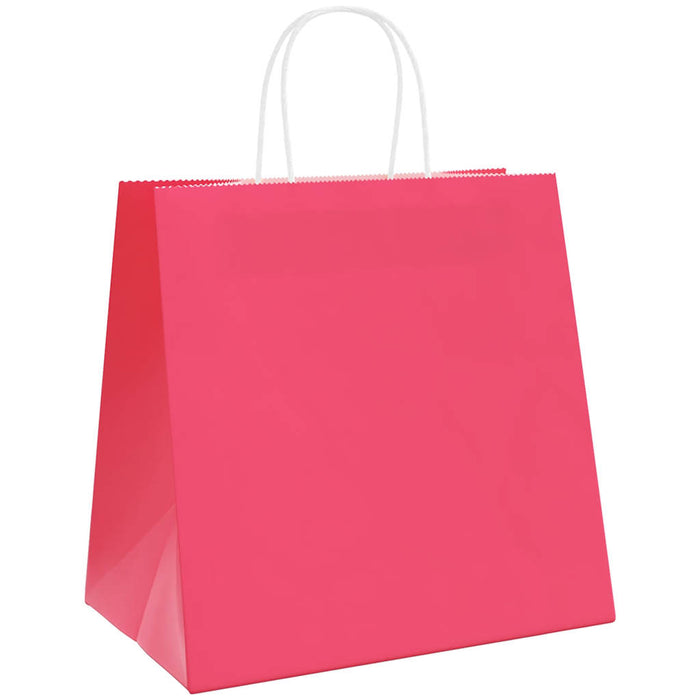 Pungi de hârtie 250 buc cu mânere roz 54x15x49 cm - WALTI WALTI