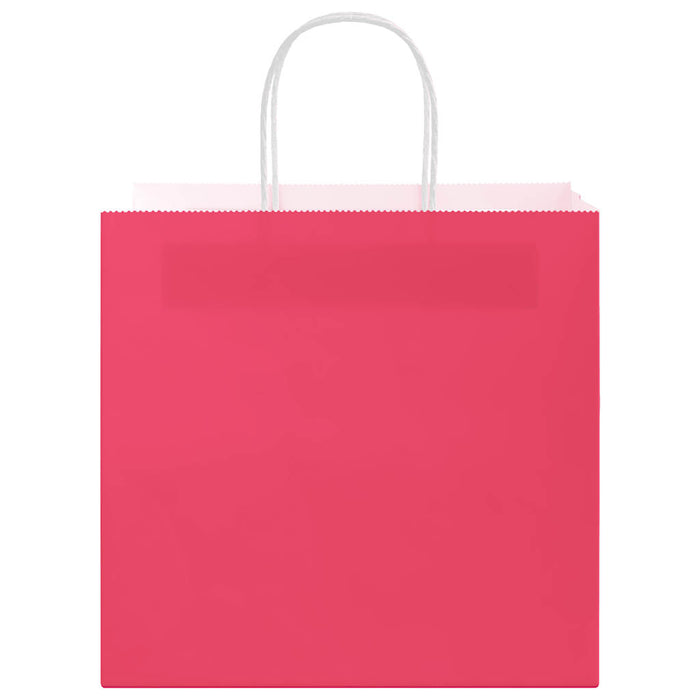 Pungi de hârtie 250 buc cu mânere roz 54x15x49 cm - WALTI WALTI
