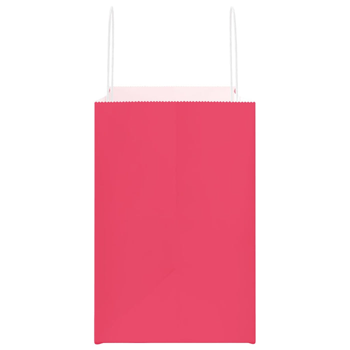 Pungi de hârtie 250 buc cu mânere roz 54x15x49 cm - WALTI WALTI