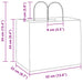 Pungi de hârtie 250 buc cu mânere Albastre 32x22x24 cm - WALTI WALTI