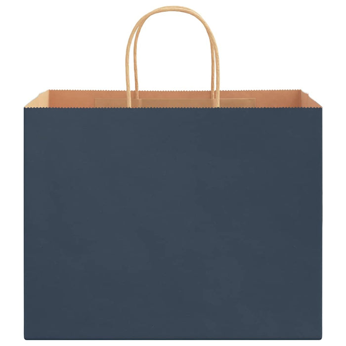 Pungi de hârtie 250 buc cu mânere Albastre 32x22x24 cm - WALTI WALTI