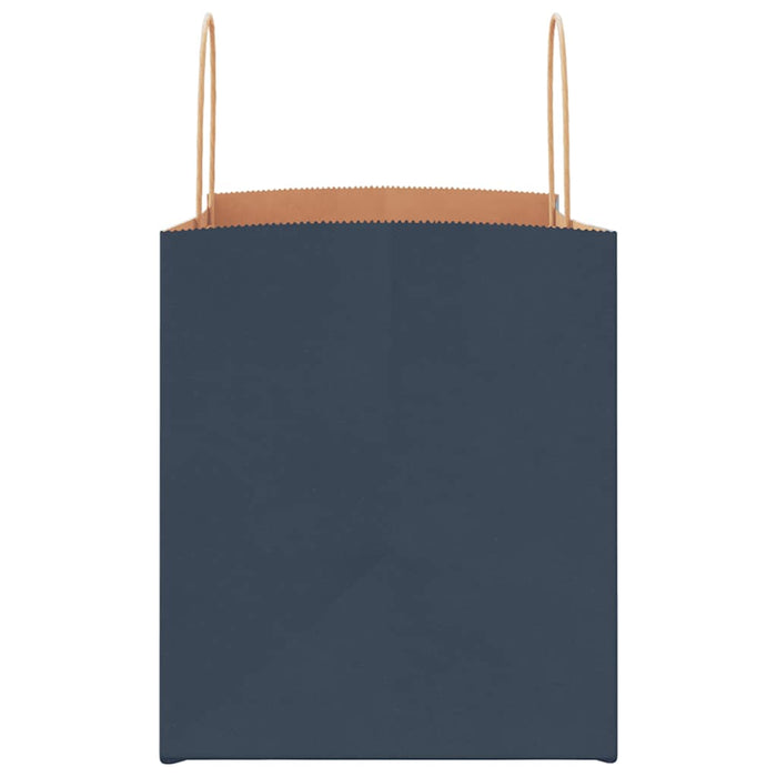 Pungi de hârtie 250 buc cu mânere Albastre 32x22x24 cm - WALTI WALTI