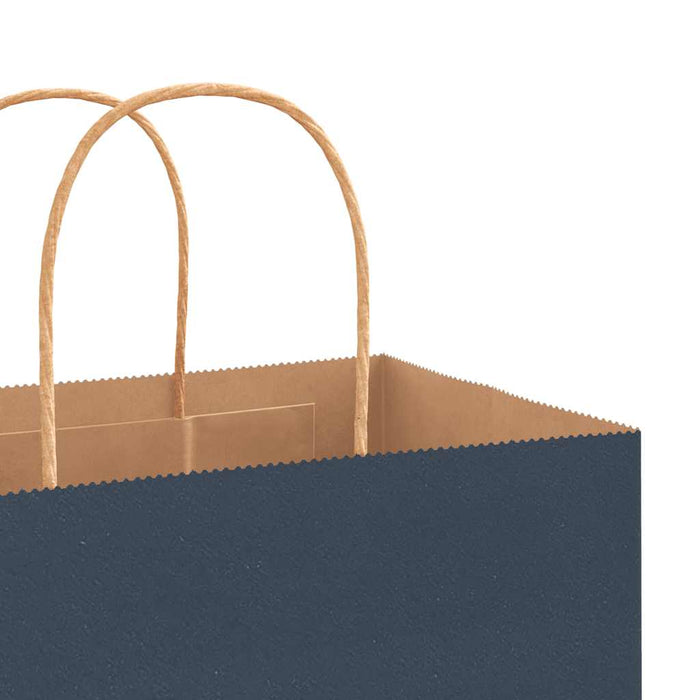 Pungi de hârtie 250 buc cu mânere Albastre 32x22x24 cm - WALTI WALTI