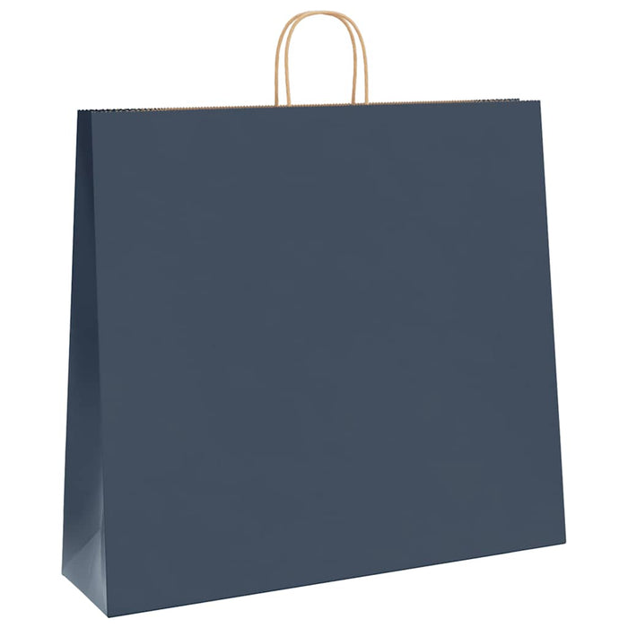 Saci de hârtie 250 buc cu mânere Albastru 54x15x49 cm - WALTI WALTI