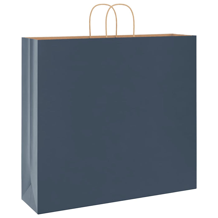 Saci de hârtie 250 buc cu mânere Albastru 54x15x49 cm - WALTI WALTI