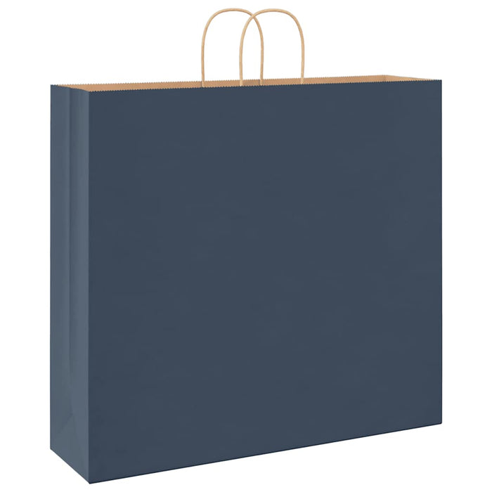 Saci de hârtie 250 buc cu mânere Albastru 54x15x49 cm - WALTI WALTI