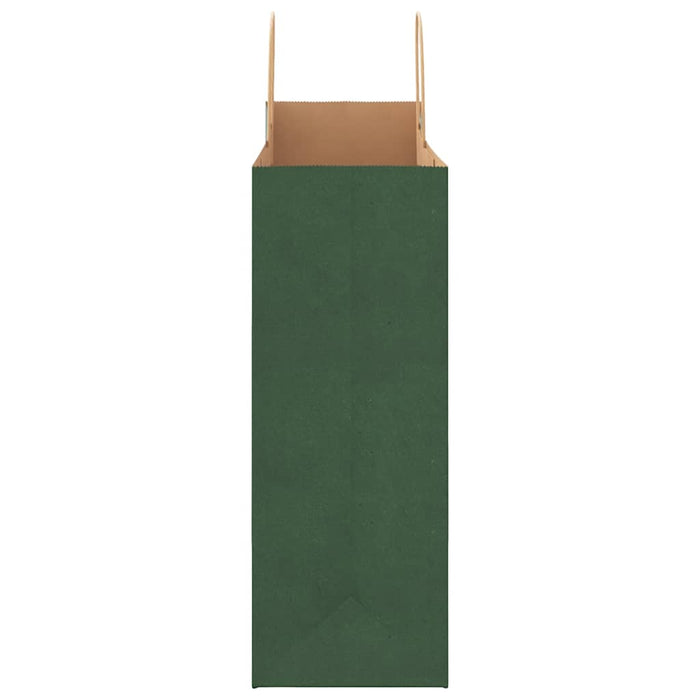 Pungi de hârtie 250 buc cu mânere verde 32x17x44 cm WALTI