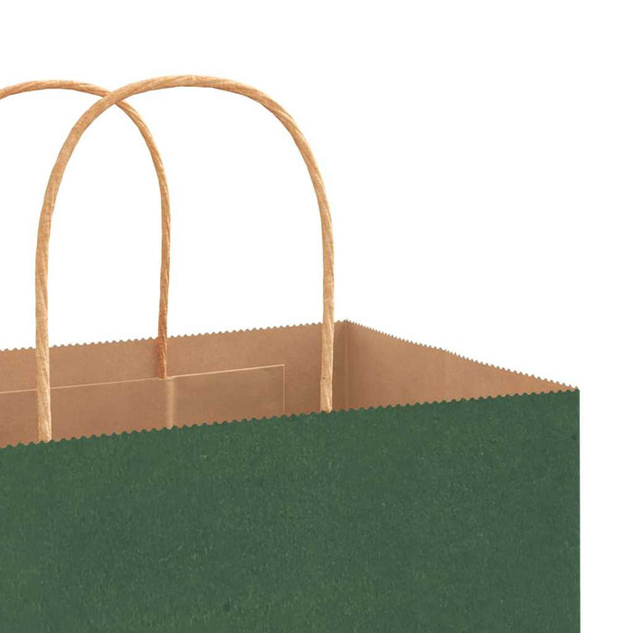 Pungi de hârtie 250 buc cu mânere verde 32x17x44 cm WALTI