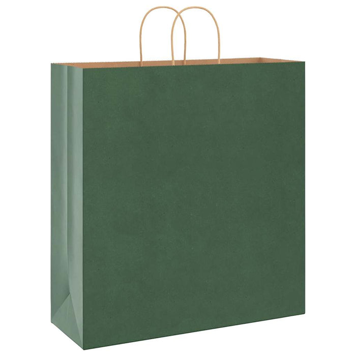 Saci de hârtie 250 buc cu mânere verde 45x17x48 cm WALTI