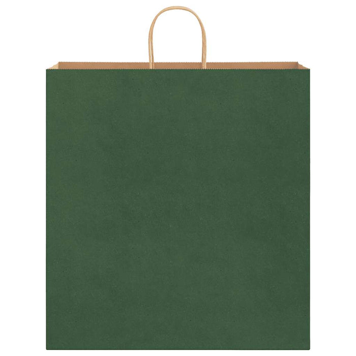 Saci de hârtie 250 buc cu mânere verde 45x17x48 cm WALTI