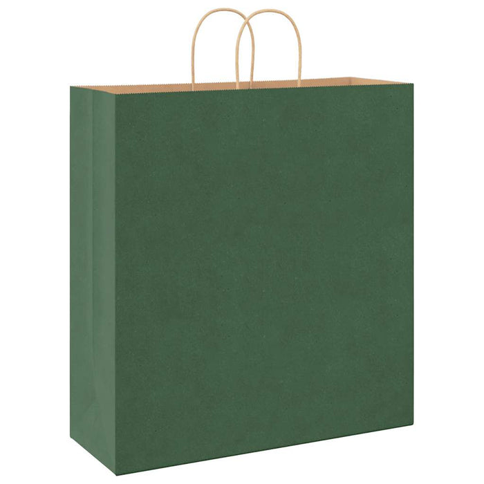 Saci de hârtie 250 buc cu mânere verde 45x17x48 cm WALTI