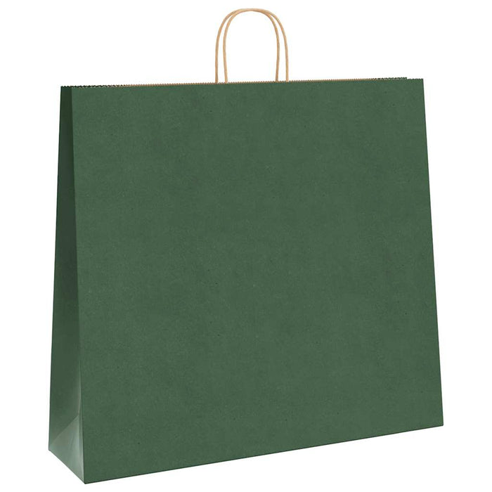Pungi de hârtie 250 buc cu mânere verde 54x15x49 cm - WALTI WALTI