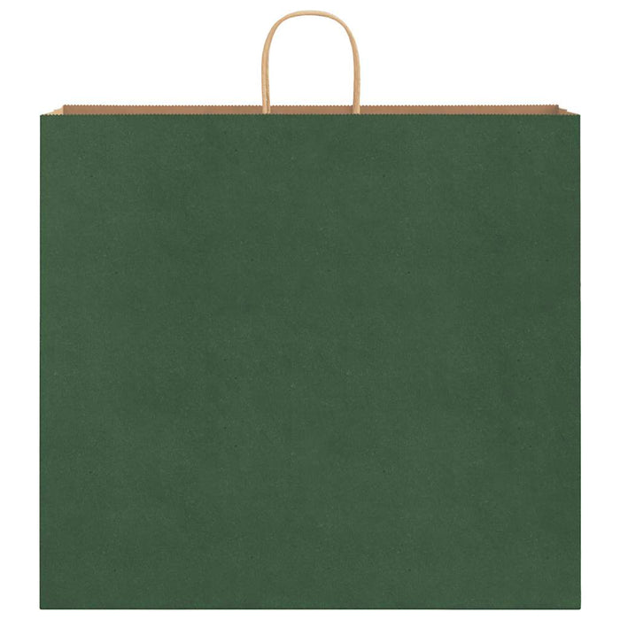 Pungi de hârtie 250 buc cu mânere verde 54x15x49 cm - WALTI WALTI