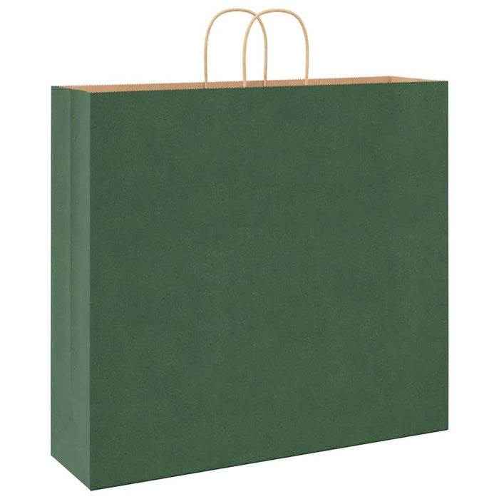 Pungi de hârtie 250 buc cu mânere verde 54x15x49 cm - WALTI WALTI