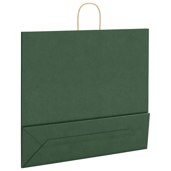 Pungi de hârtie 250 buc cu mânere verde 54x15x49 cm - WALTI WALTI