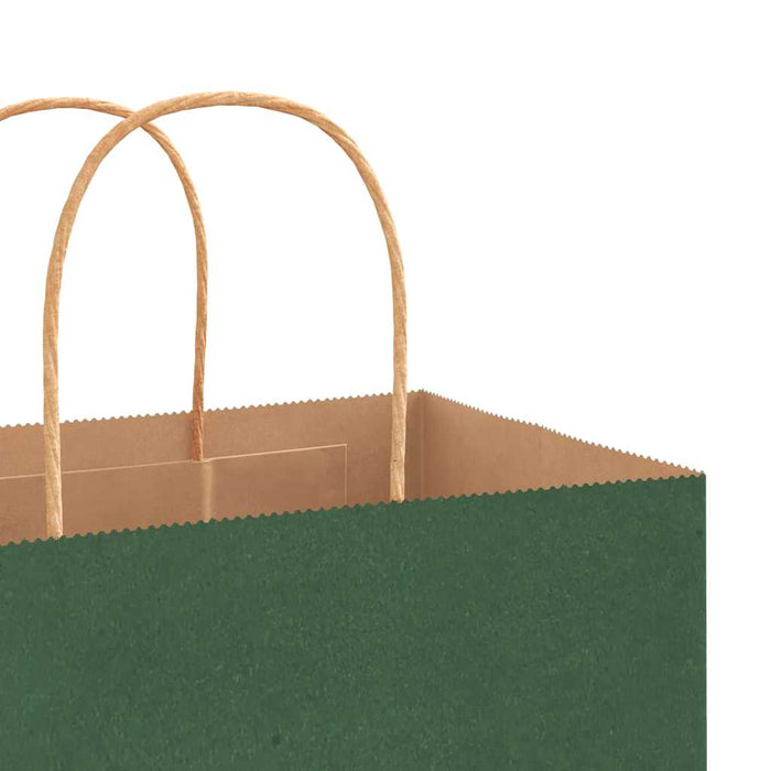 Pungi de hârtie 250 buc cu mânere verde 54x15x49 cm - WALTI WALTI