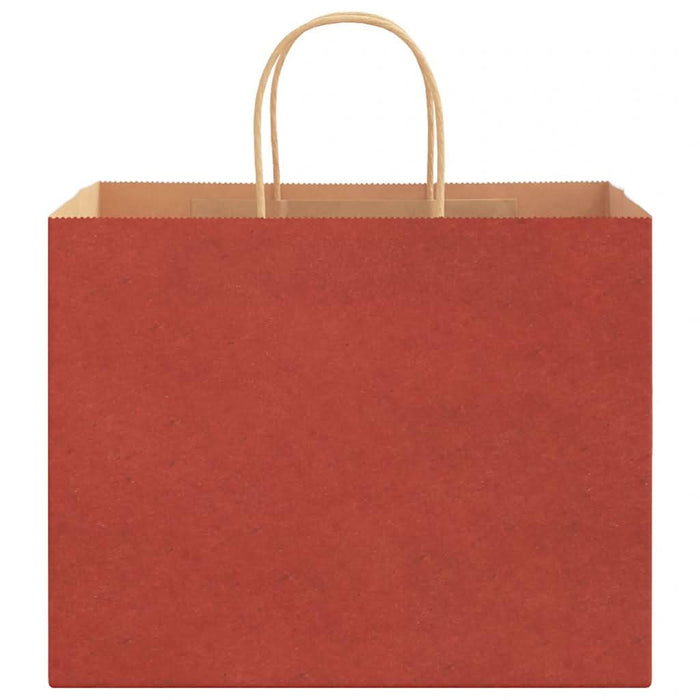 Pungi de hârtie 250 buc cu mânere roșii 32x22x24 cm WALTI