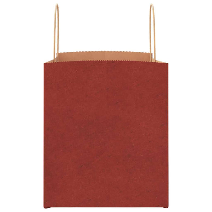 Pungi de hârtie 250 buc cu mânere roșii 32x22x24 cm WALTI