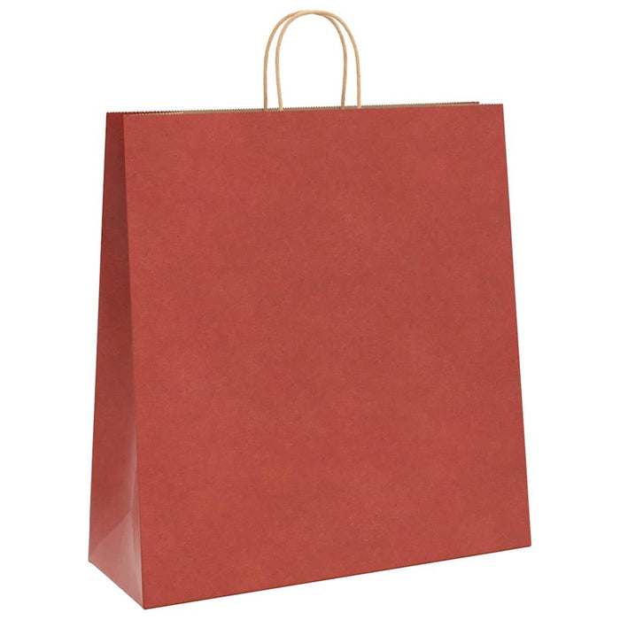 Pungi de hârtie 250 buc cu mânere roșii 45x17x48 cm WALTI