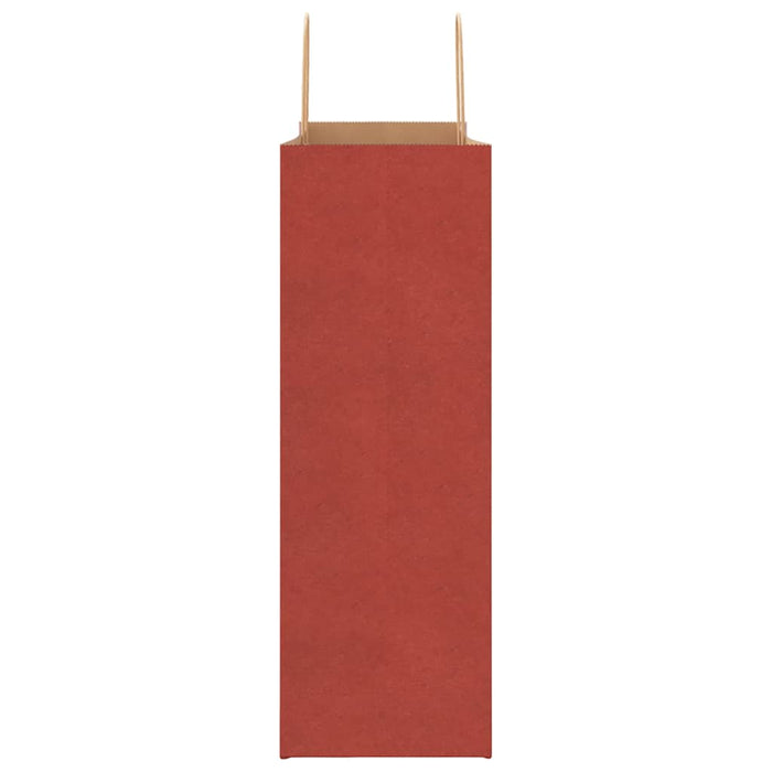 Pungi de hârtie 250 buc cu mânere roșii 45x17x48 cm WALTI