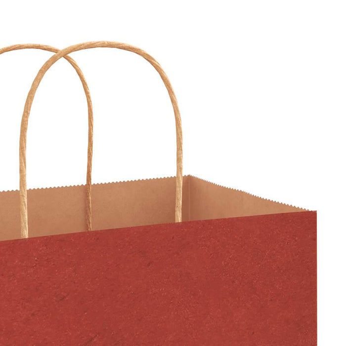 Pungi de hârtie 250 buc cu mânere roșii 45x17x48 cm WALTI