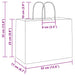 Pungi de hârtie 50 buc cu mânere galbene 32x17x25 cm - WALTI WALTI