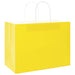 Pungi de hârtie 50 buc cu mânere galbene 32x17x25 cm - WALTI WALTI