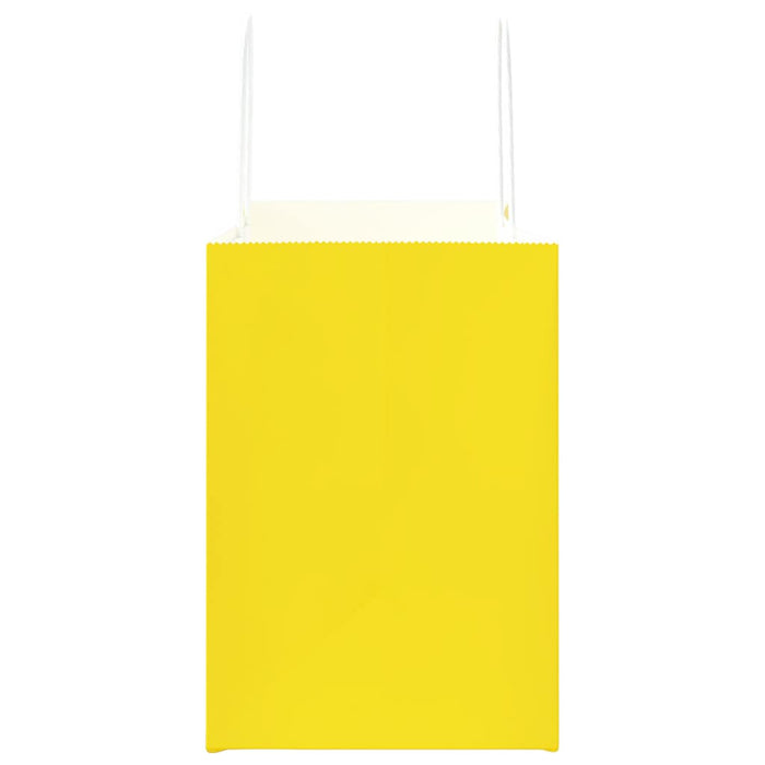 Pungi de hârtie 50 buc cu mânere galbene 32x17x25 cm - WALTI WALTI
