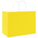 Pungi de hârtie 50 buc cu mânere galbene 32x17x25 cm - WALTI WALTI
