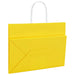 Pungi de hârtie 50 buc cu mânere galbene 32x17x25 cm - WALTI WALTI