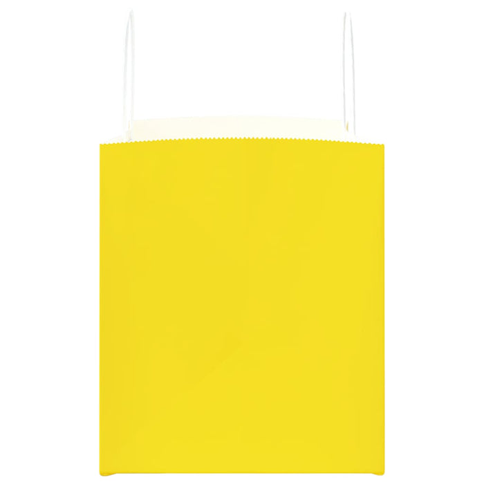 Pungi de hârtie 250 buc cu mânere galbene 32x22x24 cm - WALTI WALTI
