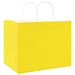 Pungi de hârtie 250 buc cu mânere galbene 32x22x24 cm - WALTI WALTI