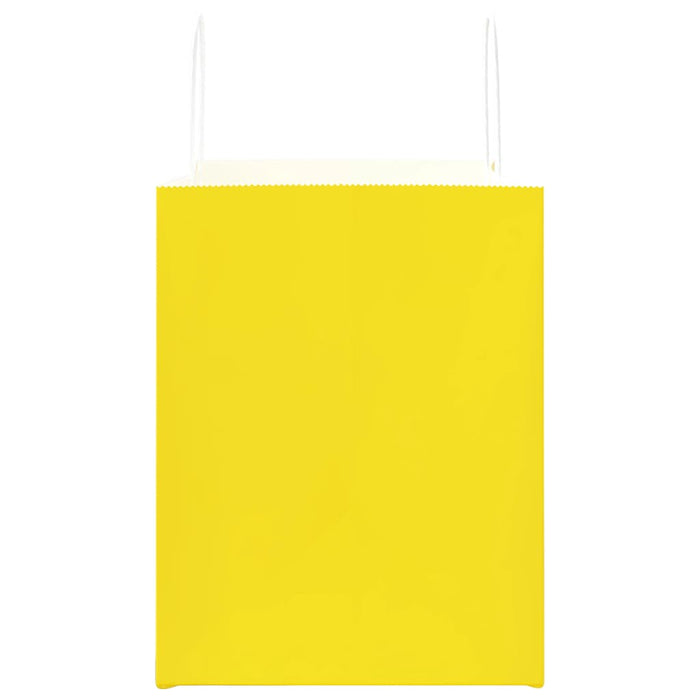 Pungi de hârtie 250 buc cu mânere galbene 32x22x28 cm - WALTI WALTI