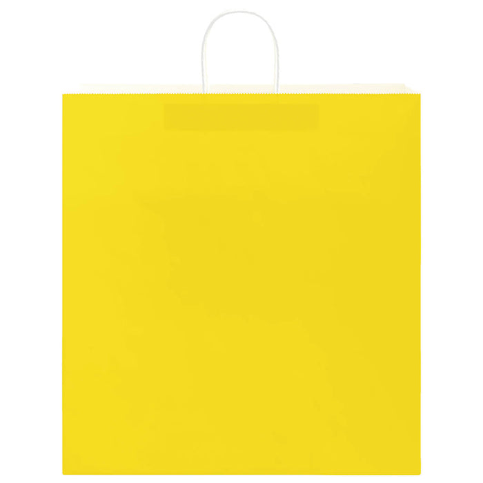 Pungi de hârtie 250 buc cu mânere galbene 45x17x48 cm - WALTI WALTI