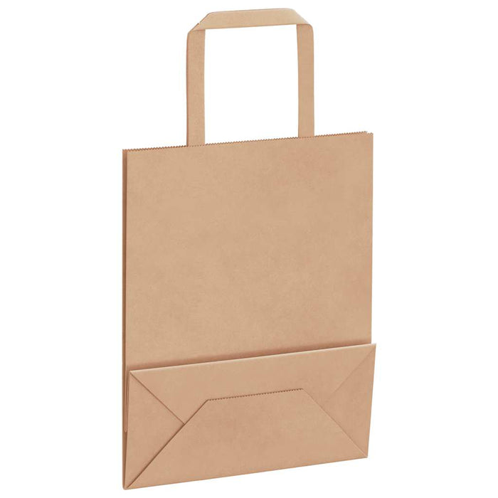 Pungi de hârtie 50 buc cu mânere maro 18x8x22 cm - WALTI WALTI