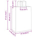 Pungi de hârtie 50 buc cu mânere maro 21x11x28 cm - WALTI WALTI