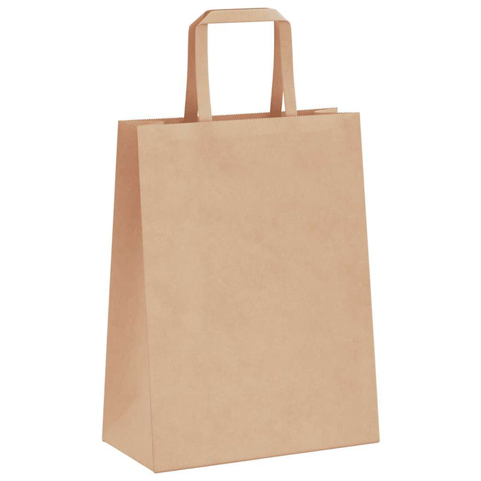 Pungi de hârtie 50 buc cu mânere maro 21x11x28 cm - WALTI WALTI