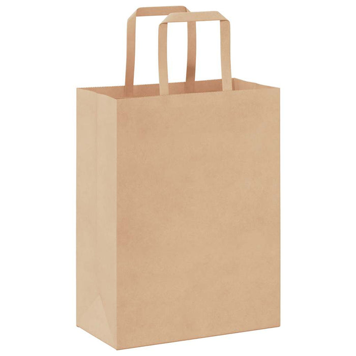 Pungi de hârtie 50 buc cu mânere maro 21x11x28 cm - WALTI WALTI