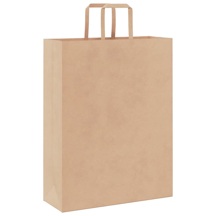 Pungi de hârtie 50 buc cu mânere maro 32x12x42 cm - WALTI WALTI