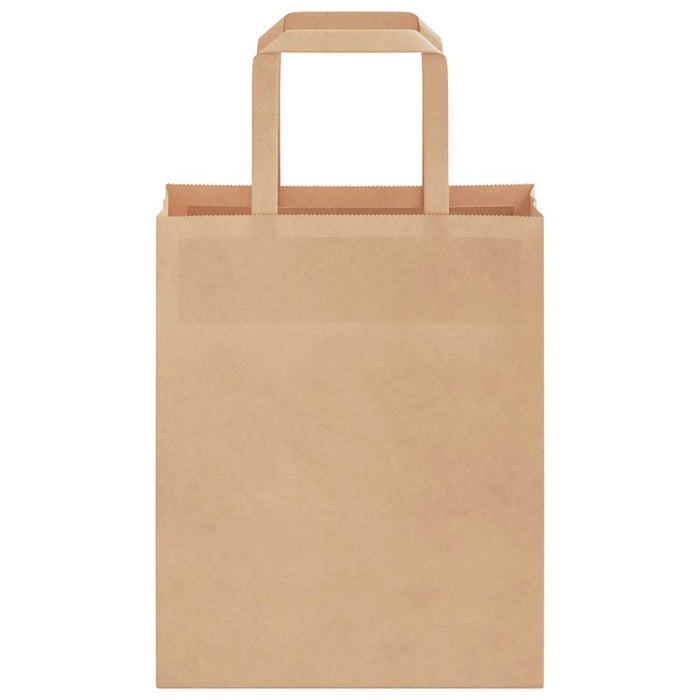 Pungi de hârtie 250 buc cu mânere maro 18x8x22 cm - WALTI WALTI