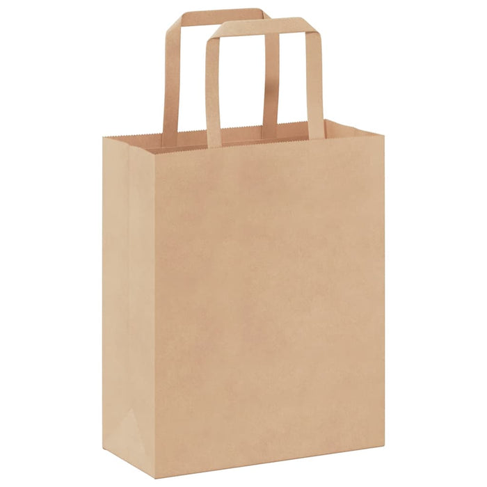 Pungi de hârtie 250 buc cu mânere maro 18x8x22 cm - WALTI WALTI