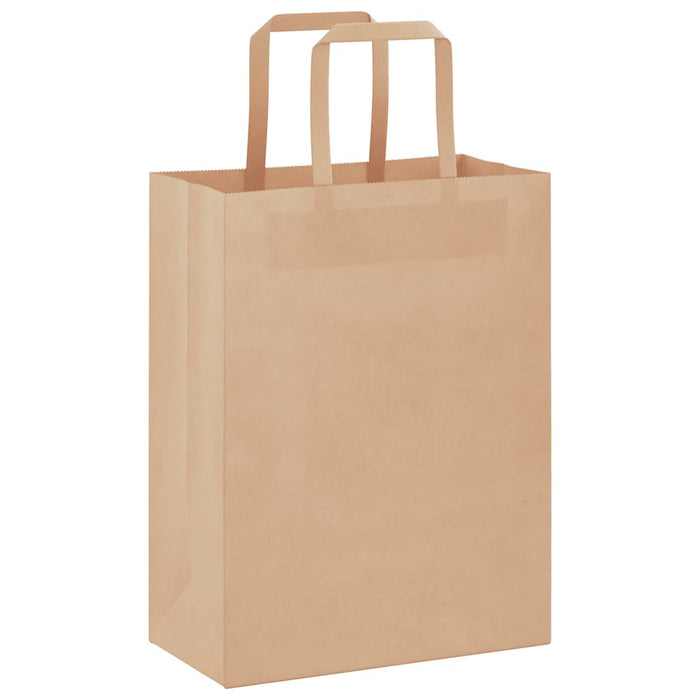 Pungi de hârtie 250 buc cu mânere maro 21x11x28 cm - WALTI WALTI