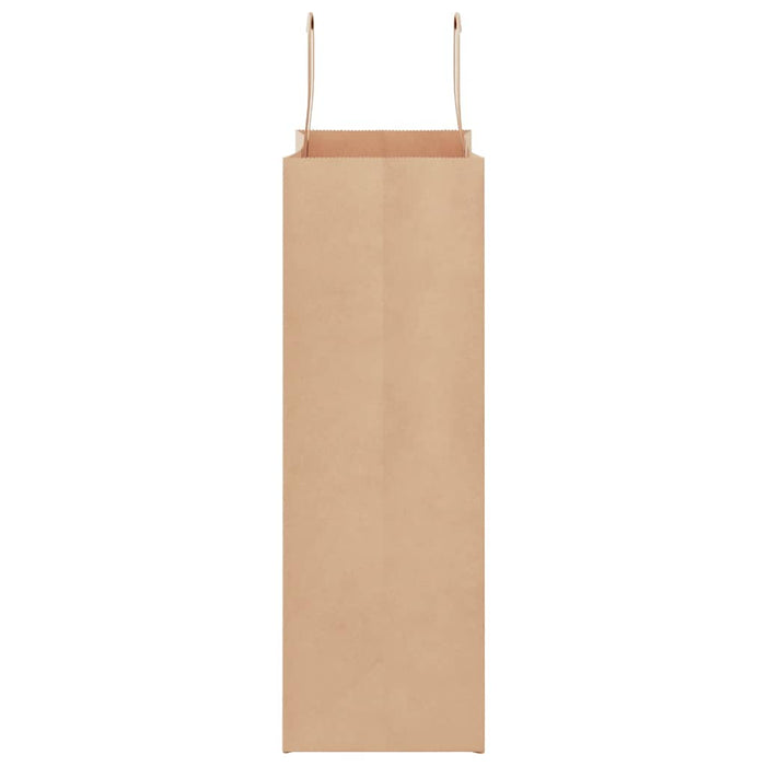 Pungi de hârtie 250 buc cu mânere maro 26x12x35 cm - WALTI WALTI