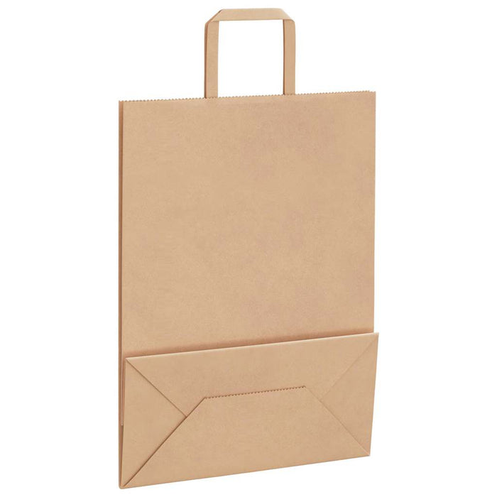 Pungi de hârtie 250 buc cu mânere maro 26x12x35 cm - WALTI WALTI