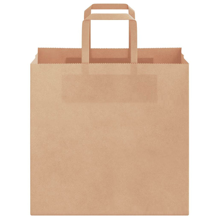 Pungi de hârtie 250 buc cu mânere maro 26x17x25 cm - WALTI WALTI